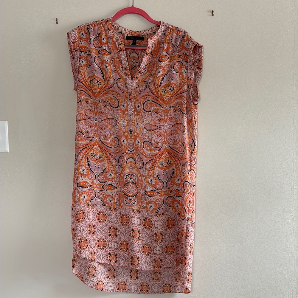 Orange Paisley Women's Dress